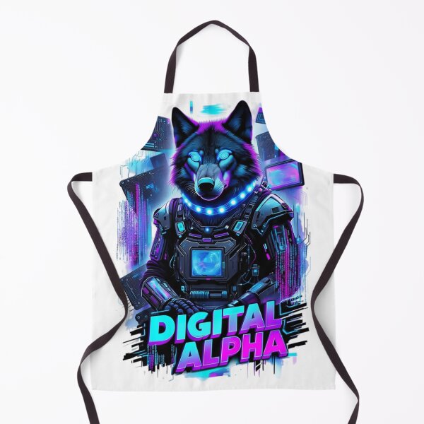 Item preview, Cybernetic Digital Alpha Wolf Hacker designed and sold by newvisionart191.