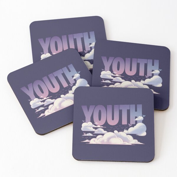 Item preview, YOUTH – Dreamy Sky & Clouds Typography (Inspired by BTS) designed and sold by Meivelle.