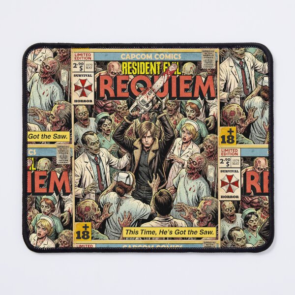 Item preview, Resident Evil 9 Requiem Leon Vintage Comic Cover Art designed and sold by Back2Collage.