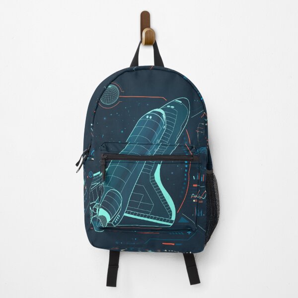 Item preview, aerospace engineering, graphic of lined spaceship with futuristic interface and galaxy background designed and sold by NiamLab.
