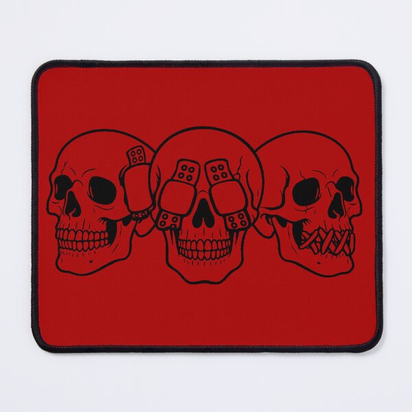 Item preview, HearNoSeeNoSpeakNoEvil Skulls designed and sold by Grimstoybox.