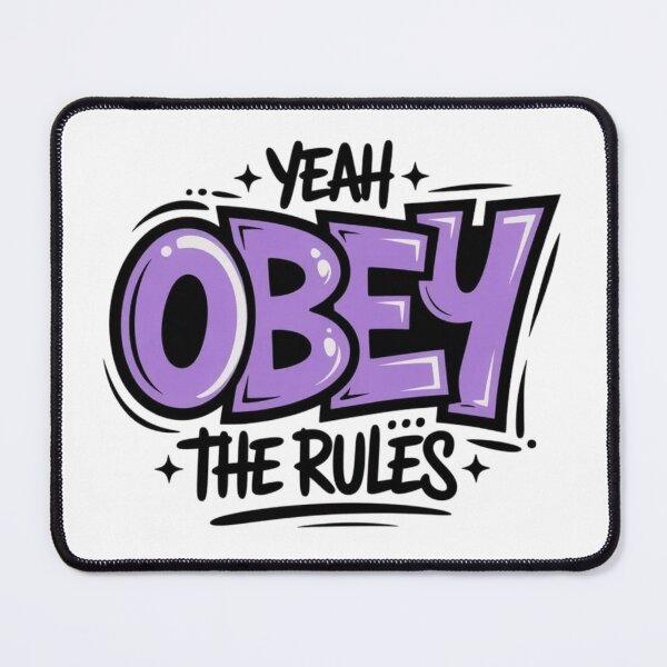 Item preview, Obey the Rules Graffiti Typography designed and sold by FloraMyst.