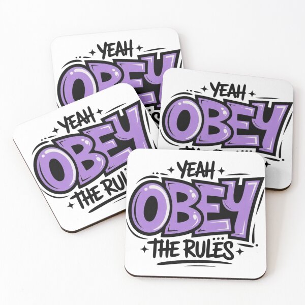 Item preview, Obey the Rules Graffiti Typography designed and sold by FloraMyst.
