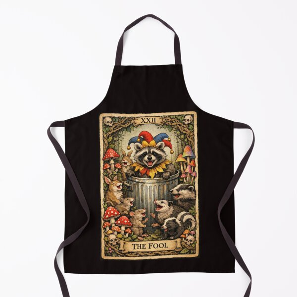 Item preview, The Fool Racoon Tarot Card designed and sold by Poppy the Opossum .