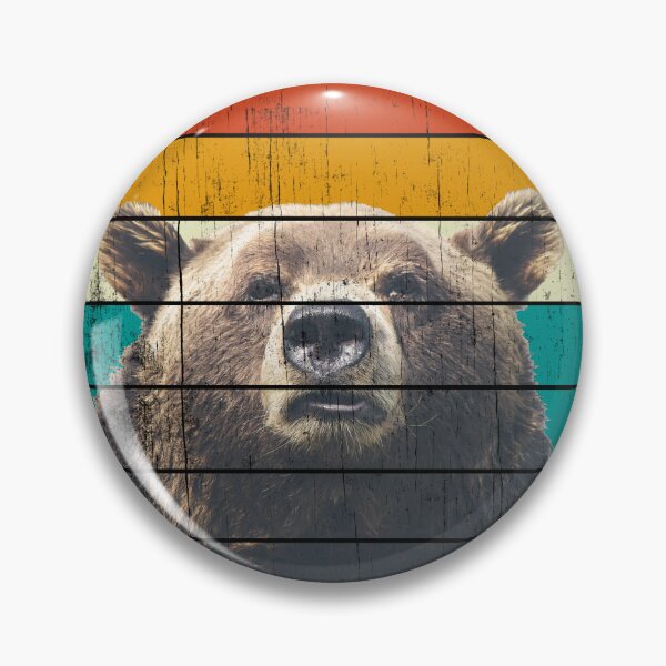 Item preview, Grizzly Bear Retro Sun designed and sold by Carl's Clothing.