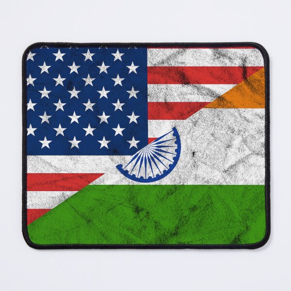 Item preview, Distressed USA INDIA Flag designed and sold by Carl's Clothing.