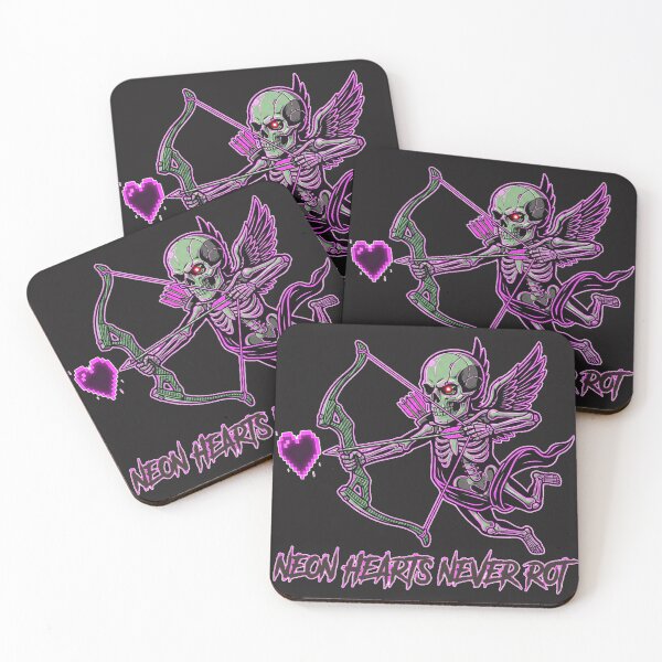 Item preview, Cyber Gothic Sniper of Hearts Skeletal Cupid Art designed and sold by Thaivi Design.