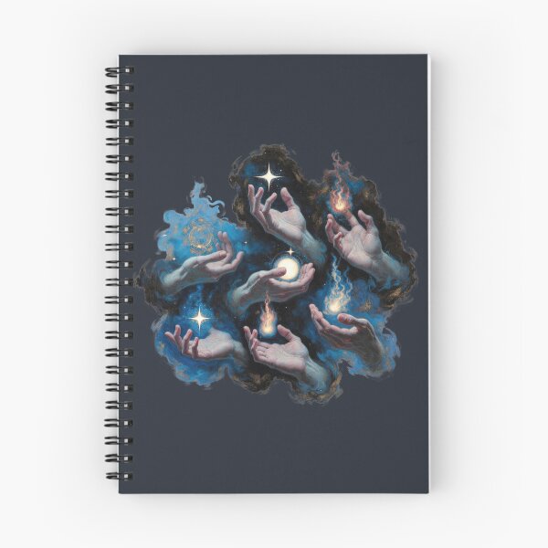 Aperçu de l'œuvre Cosmic Hands Conjuring Elements Illustration créée et vendue par OjingO.