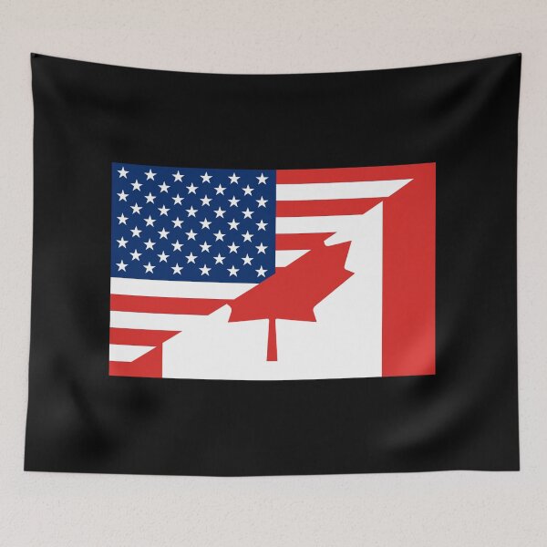 Item preview, USA CANADA Flag designed and sold by Carl's Clothing.
