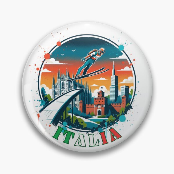 Item preview, Italia Ski Jump Panorama designed and sold by 3K Drip.