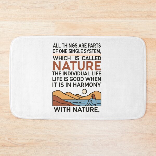 Item preview, Harmony With Nature – Daily Stoic Quote by Marcus Aurelius, Stoicism Philosophy Illustration designed and sold by artbibun.