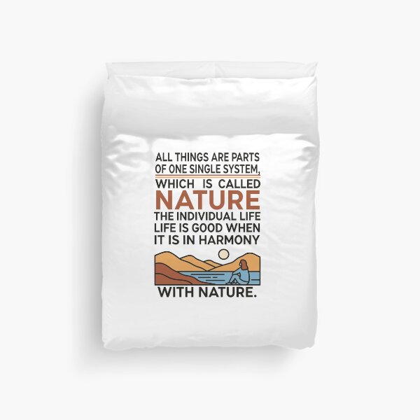 Item preview, Harmony With Nature – Daily Stoic Quote by Marcus Aurelius, Stoicism Philosophy Illustration designed and sold by artbibun.