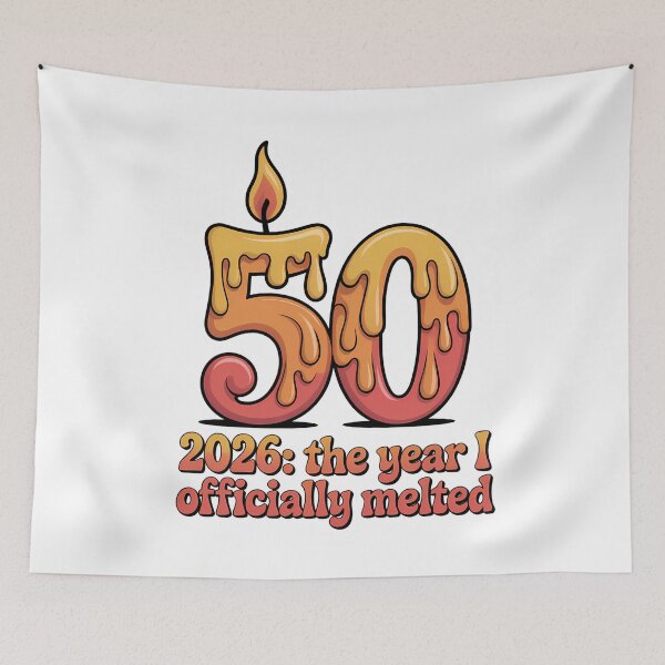 Item preview, 2026 Officially Melted 50th Birthday designed and sold by DigitalDream11.