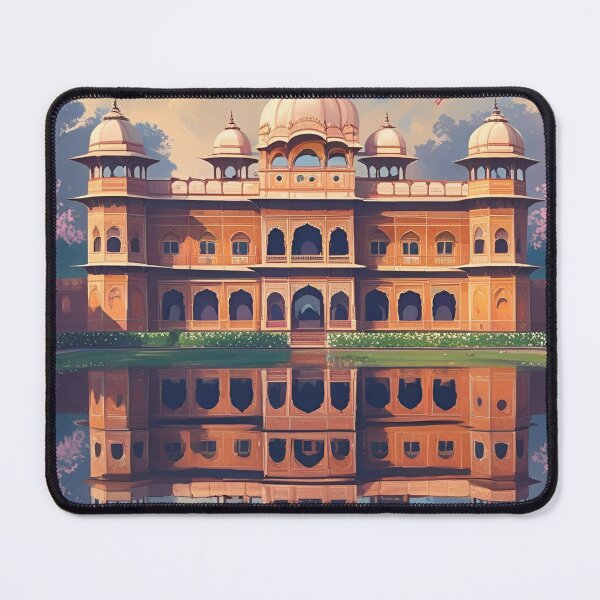 Item preview, Indian Palace with in floral background 3 designed and sold by Anisha Vaz.