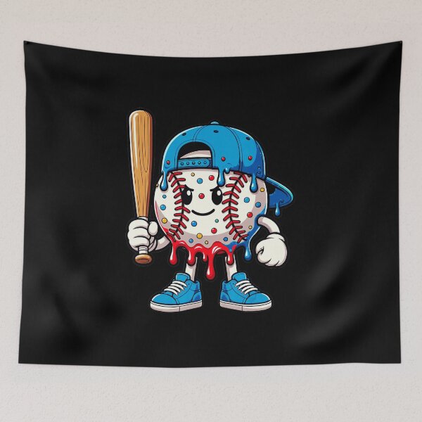 Item preview, Baseball Drippy Character Cool Baseball Street Style designed and sold by miaa-artistshop.