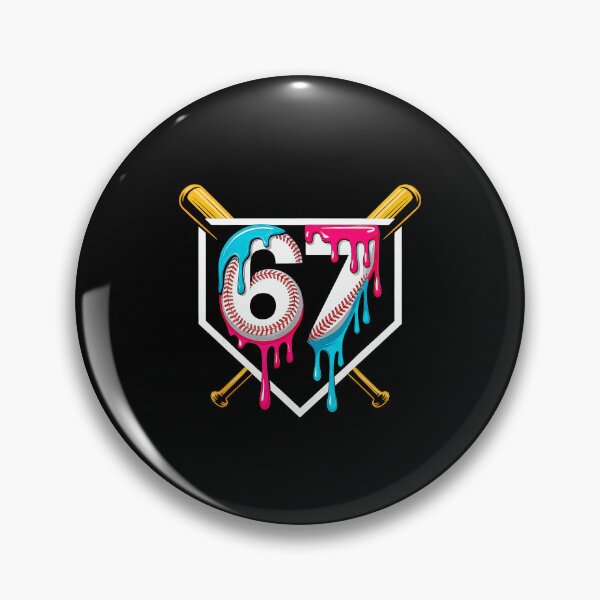 Item preview, 67 Baseball Ice Cream Drip Number Birthday Design designed and sold by gladysenglish.