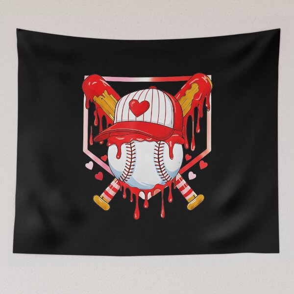 Item preview, Baseball Heart Ice Cream Drip Valentines Day Design designed and sold by miaa-artistshop.