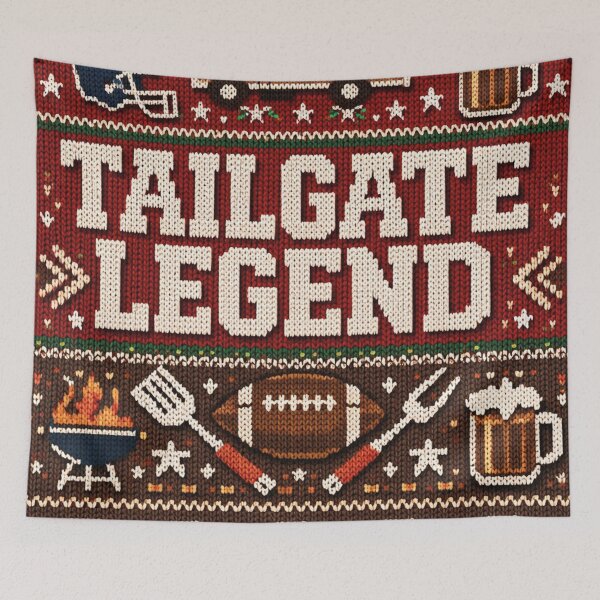 Item preview, American Football Tailgate Legend Knit Look designed and sold by Mauswohn.