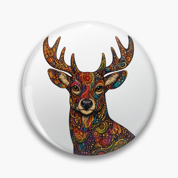 Aperçu de l'œuvre Cerf abstrait coloré créée et vendue par RedSwagStore.