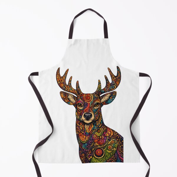 Aperçu de l'œuvre Cerf abstrait coloré créée et vendue par RedSwagStore.