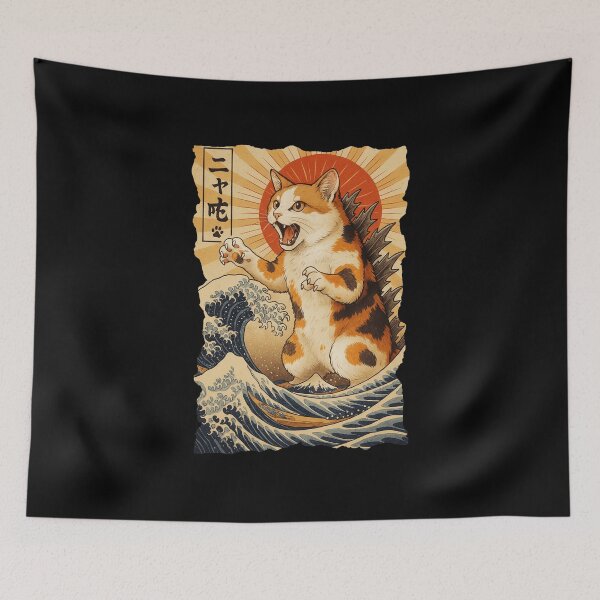 Item preview, 七福 Koi Fish Japanese Fortune Wave Art designed and sold by JEFDodsonArt.