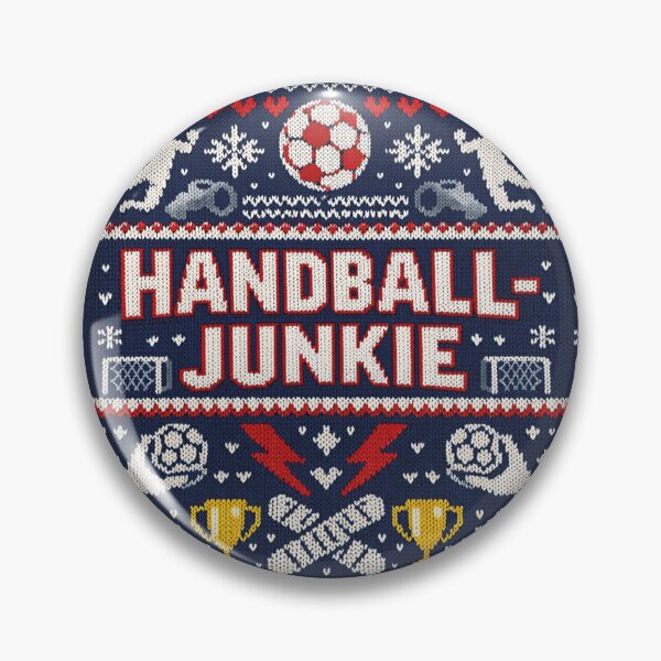 Artikelvorschau, Handball Junkie Retro Strick Design entworfen und verkauft von Mauswohn.