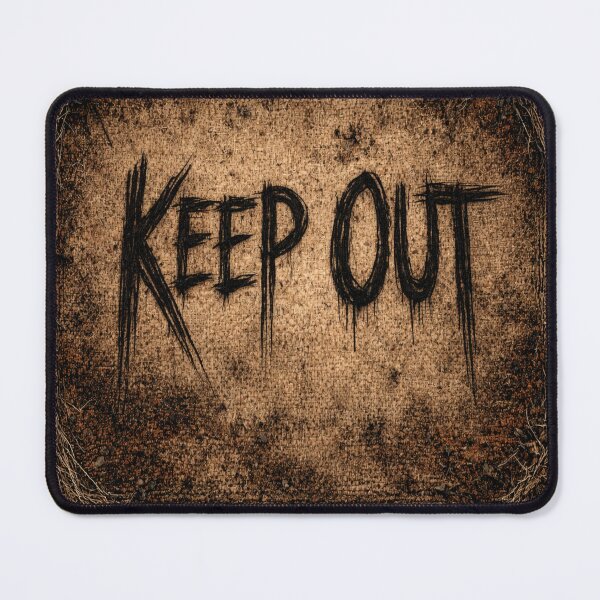 Item preview, Keep out warning sign designed and sold by Fuskiss.