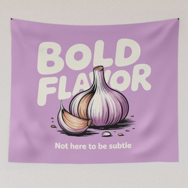 Item preview, Bold Flavor Garlic Art - Not Here To Be Subtle designed and sold by SplashTastic.