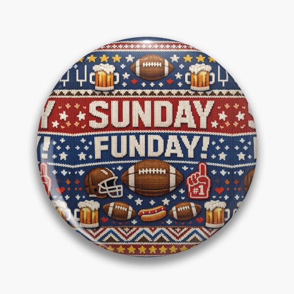 Item preview, Sunday Funday American Football Knit Design designed and sold by Mauswohn.