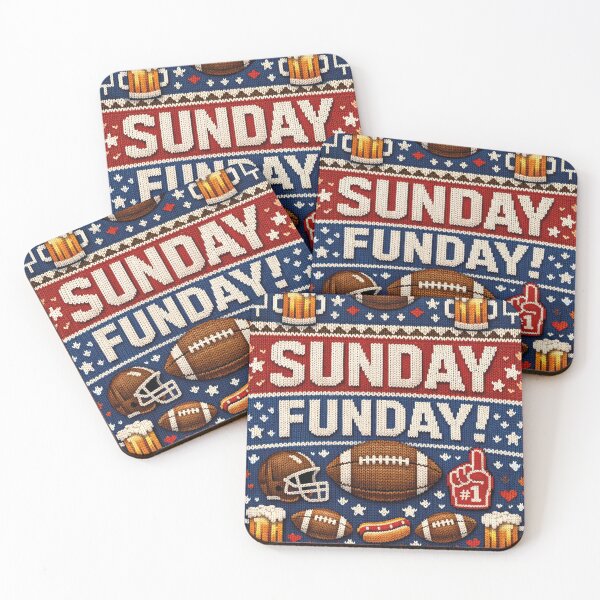 Item preview, Sunday Funday American Football Knit Design designed and sold by Mauswohn.