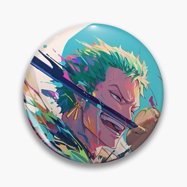 Item preview, Roronoa Zoro - Color Splash Swordsman – Neon Anime Warrior Art designed and sold by Dyan4.