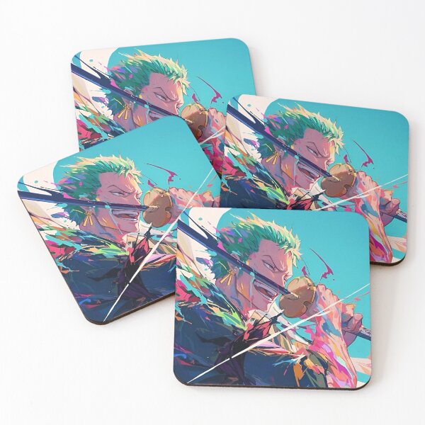 Item preview, Roronoa Zoro - Color Splash Swordsman – Neon Anime Warrior Art designed and sold by Dyan4.