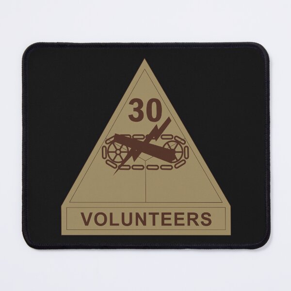 Item preview, Army - SSI - 30th Armored Division w Name Tape - Subdued Desert X 300 designed and sold by Military Insignia Products.