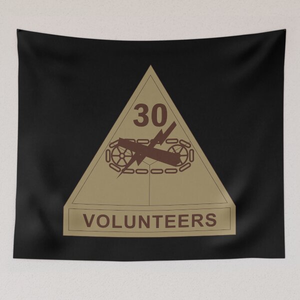 Item preview, Army - SSI - 30th Armored Division w Name Tape - Subdued Desert X 300 designed and sold by Military Insignia Products.