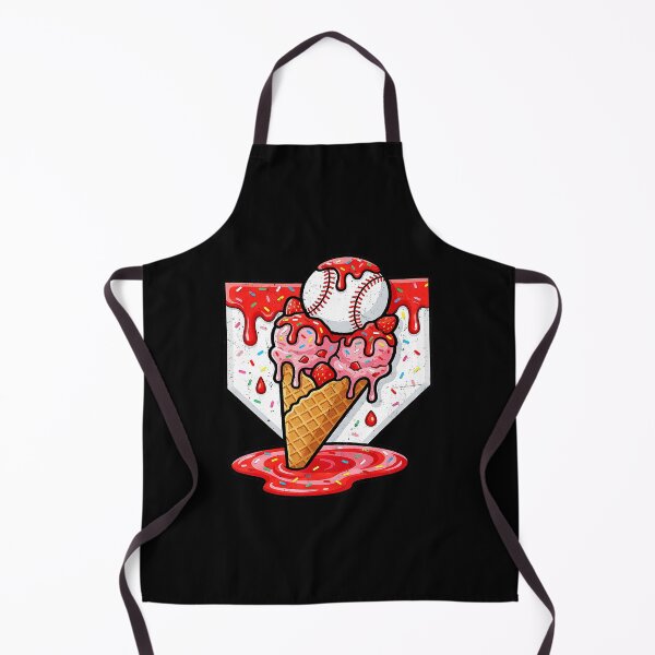 Item preview, Baseball Ice Cream Drip Strawberry Red Graphic Style designed and sold by miaa-artistshop.