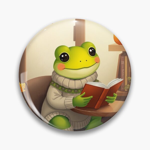 Item preview, Cozy Cottagecore Frog T-Shirt | Frog Reading Book | Cute Autumn Graphic Tee designed and sold by ArmaanArts.