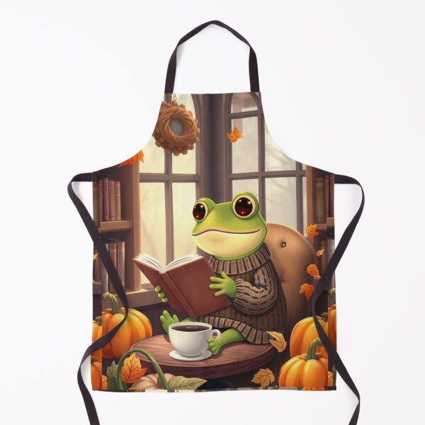 Item preview, Autumn Frog Reading T-Shirt | Cozy Bookworm Frog | Cute Fall Animal Tee designed and sold by ArmaanArts.