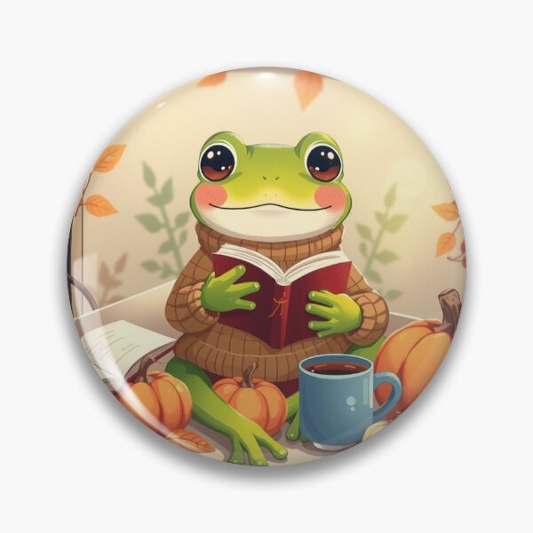 Item preview, Cute Frog Book Lover T-Shirt | Cozy Autumn Reading Frog | Soft Fall Aesthetic Tee designed and sold by ArmaanArts.