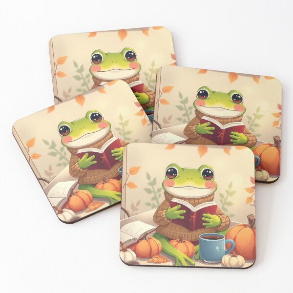 Item preview, Cute Frog Book Lover T-Shirt | Cozy Autumn Reading Frog | Soft Fall Aesthetic Tee designed and sold by ArmaanArts.