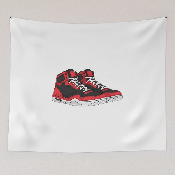 Item preview, red and black sneakers designed and sold by DigiHouse.