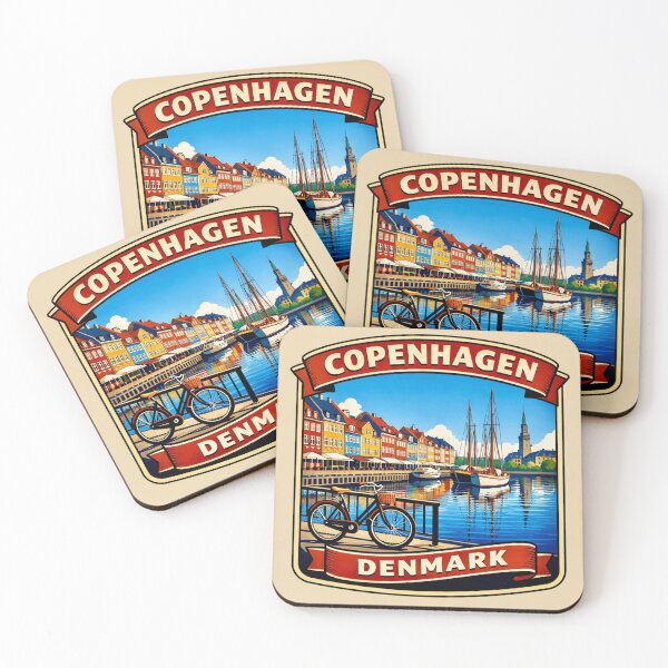 Item preview, Copenhagen, Denmark - Nyhavn Harbor designed and sold by Myra365Art.
