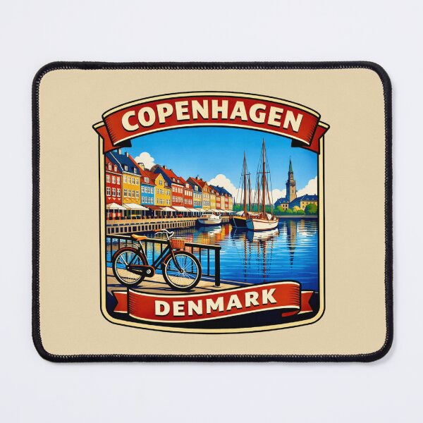 Item preview, Copenhagen, Denmark - Nyhavn Harbor designed and sold by Myra365Art.