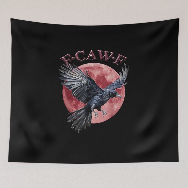 Item preview, Funny F Caw F Raven Bird Saying Graphic F-Caw-F Crow designed and sold by Juansustait.