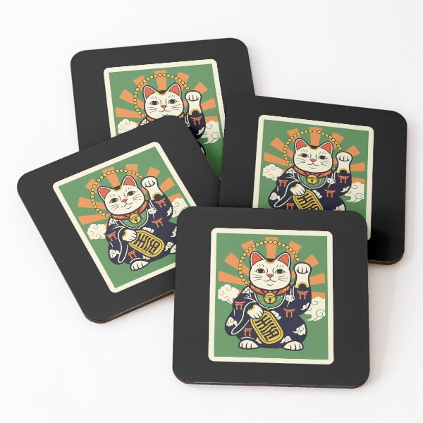 Item preview, 千万両 Maneki Neko Lucky Cat Japanese Fortune Art designed and sold by JordynLadukeg65.