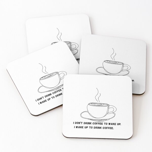 Item preview, Funny Coffee Quote Minimalist Line Art Drawing designed and sold by LoraDesign98.