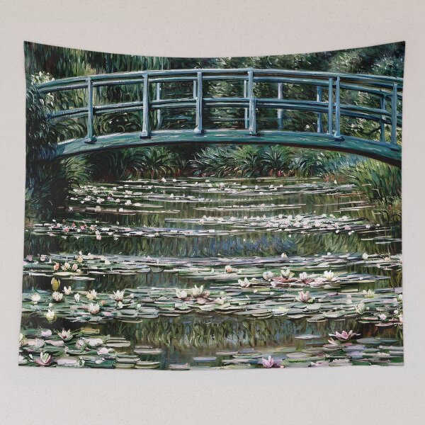 Item preview, The Japanese Footbridge - Tranquility and Beauty in a Water Garden designed and sold by artdesignsnow.