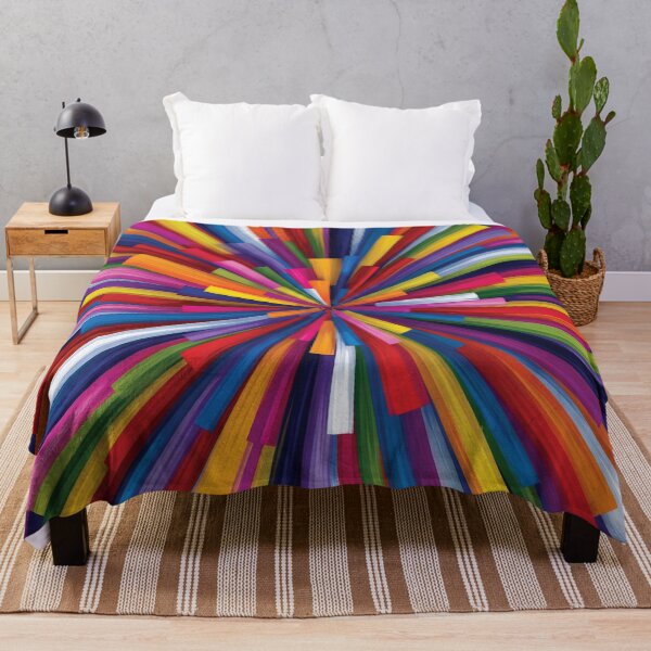 Item preview, Vibrant Multicolor Geometric Starburst Explosion Art designed and sold by DGtaLrtcom.