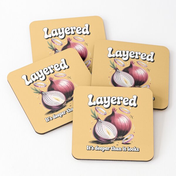 Item preview, Layered Red Onion Art - It's Deeper Than It Looks designed and sold by SplashTastic.