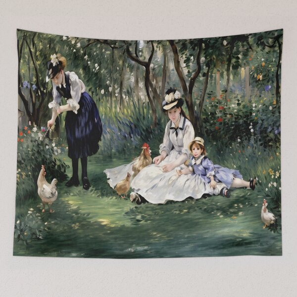 Item preview, The Monet Family in Their Garden at Argenteuil designed and sold by artdesignsnow.