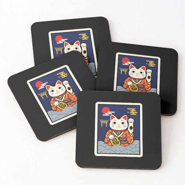 Item preview, 千万両 Maneki Neko Lucky Cat Japanese Fortune Art designed and sold by JordynLadukeg65.